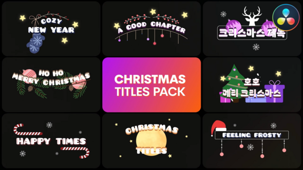 VideoHive Christmas Titles | DaVinci Resolve