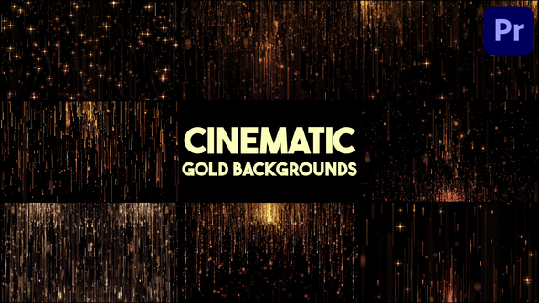 VideoHive Cinematic Gold Backgrounds for Premiere Pro