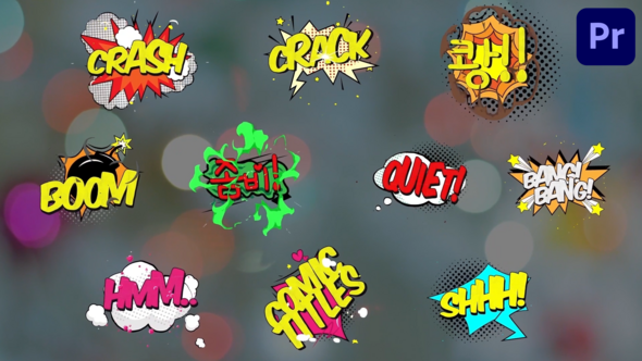 VideoHive Comic Titles for Premiere Pro