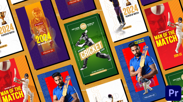 VideoHive Cricket Sports Dynamic Instagram Stories