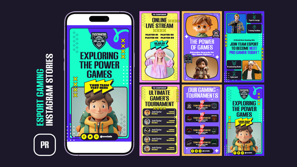 VideoHive ESport Gaming Instagram Stories MOGRT