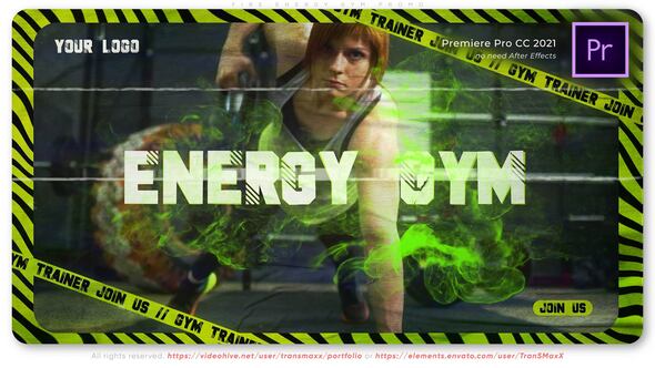 VideoHive Fire Energy Gym Promo