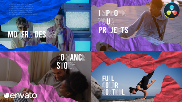 VideoHive Flexy Shape Slideshow | DaVinci Resolve