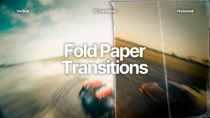 Videohive Fold Paper Transitions