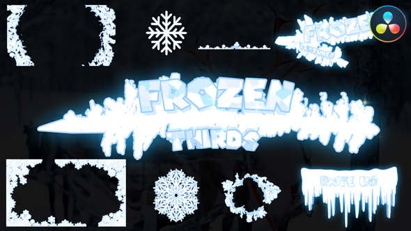 VideoHive Frozen Lower Thirds And Textures | DaVinci Resolve