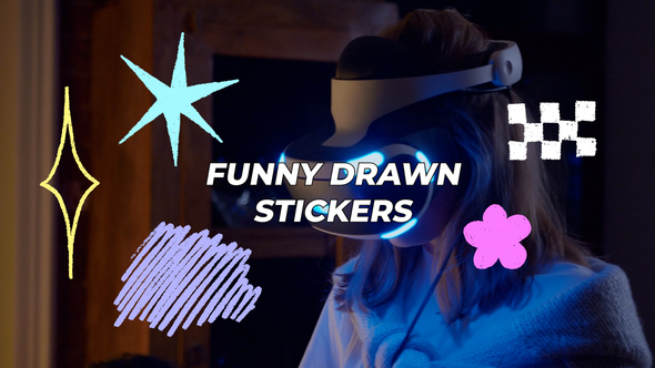 VideoHive Funny Drawn Stickers