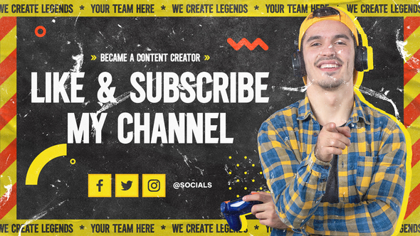 VideoHive Gaming Youtube Blog Intro MOGRT