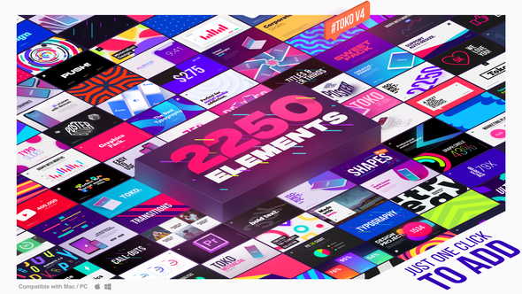 Motion Bro 4 Toko Graphics Pack for Premiere Pro