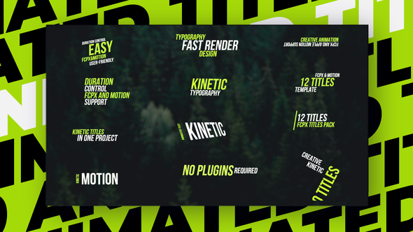 VideoHive Kinetic Animated Text (FCPX)