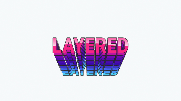 VideoHive Layered Typography
