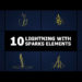VideoHive Lightning With Sparks Elements | FCPX 53813528