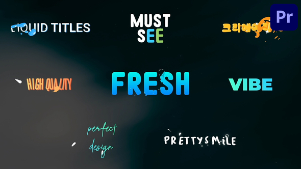 VideoHive Liquid Titles for Premiere Pro