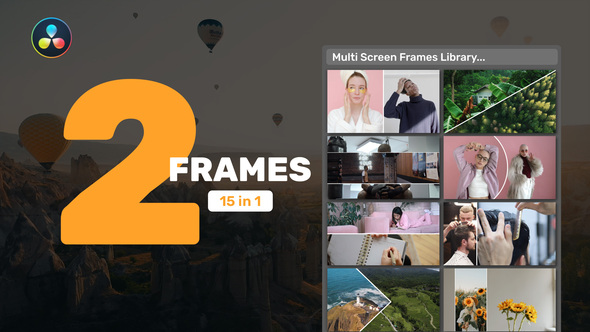 VideoHive Multi Screen Frames Library – 2 Frames for DaVinci Resolve