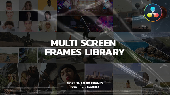 VideoHive Multi Screen Frames Pack for DaVinci Resolve