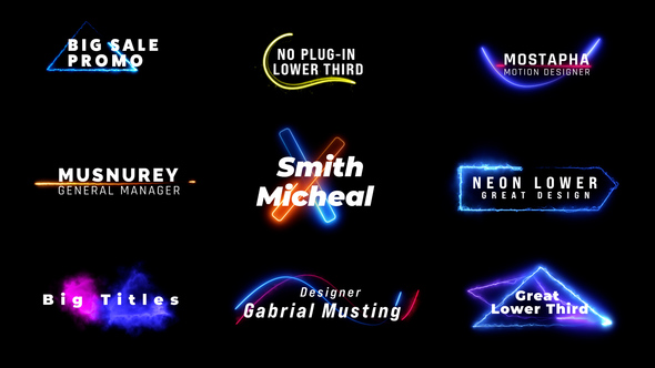 VideoHive Neon Lower Thirds
