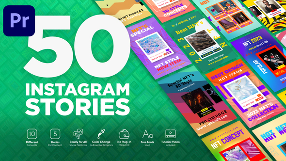 VideoHive NFT Digital Art Instagram Stories