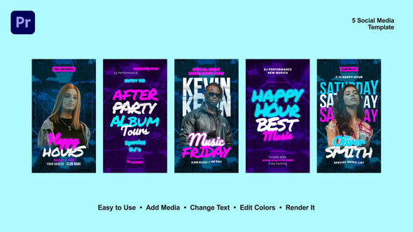 VideoHive Night Party Instagram Stories