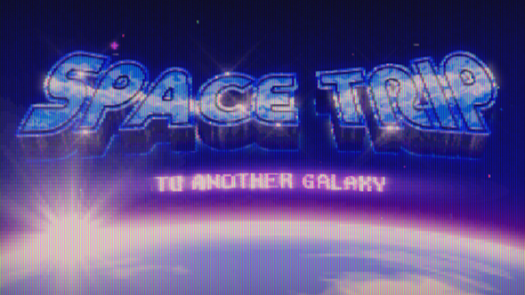 VideoHive Retrowave Cosmic Title & Logo
