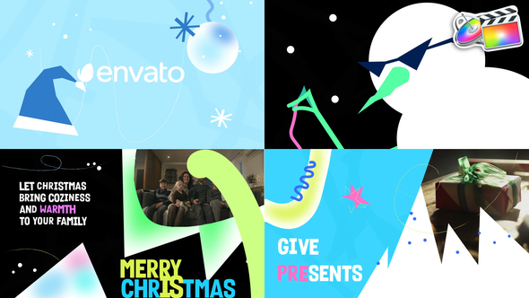 VideoHive Stylish Christmas Greetings Slideshow for FCPX