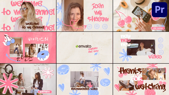VideoHive Sweet Social Media Slides for Premiere Pro