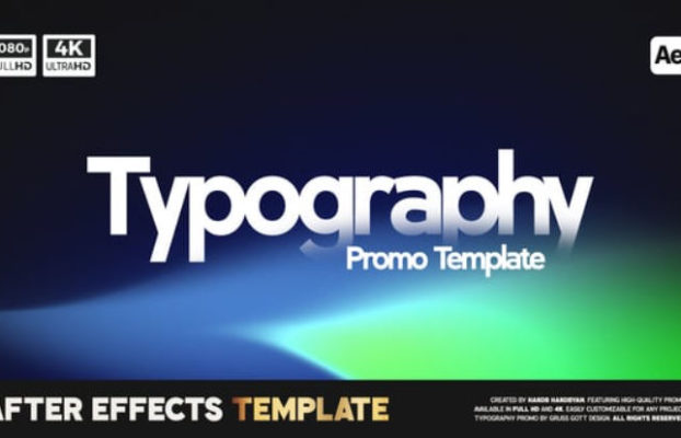 Videohive Typography Promo For After Effects