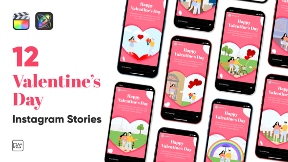 VideoHive Valentines Day Instagram Stories for Final Cut Pro X