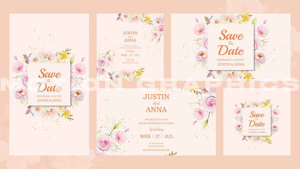 VideoHive Wedding Invitation Intro | Mogrt
