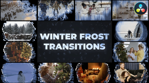 VideoHive Winter Frost Transitions for DaVinci Resolve