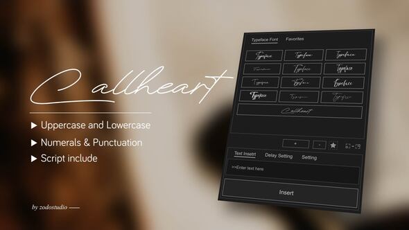 Videohive Animated Typeface – Callheart