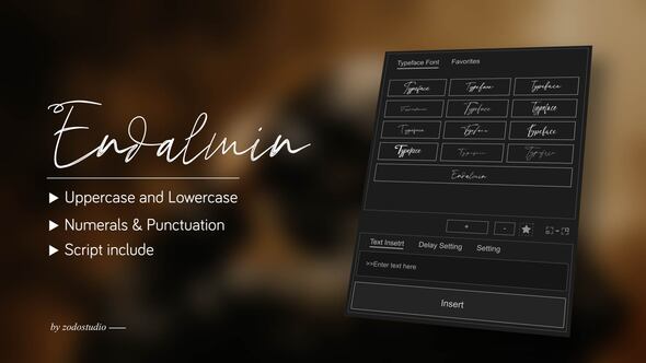 Videohive Animated Typeface – Endalmin