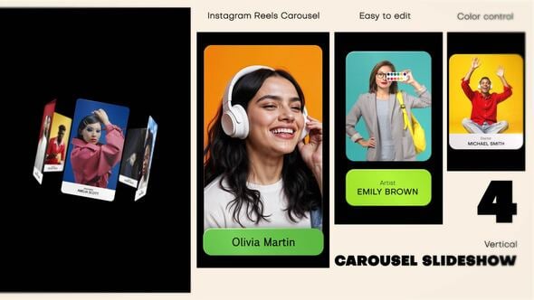 Videohive Vertical Carousel Instagram Reels