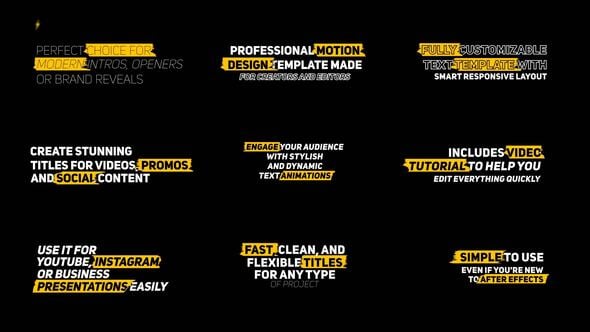 Videohive Modern Text Animation | AE 58276157