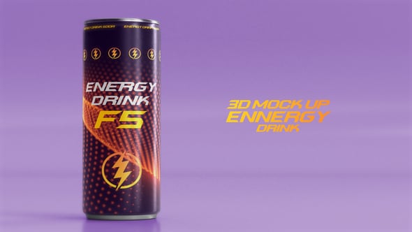 Videohive Energy Drink Mock Up