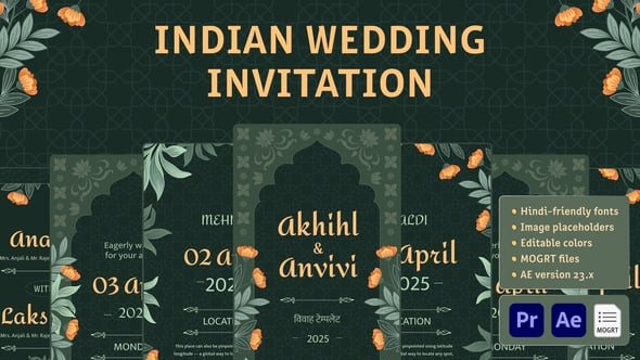 Videohive Indian Wedding Invitation 58514110