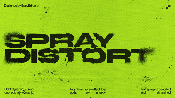 Videohive Spray Distort Typography