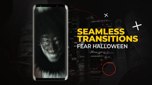 Videohive Vertical Fear Halloween Transitions | After Effects
