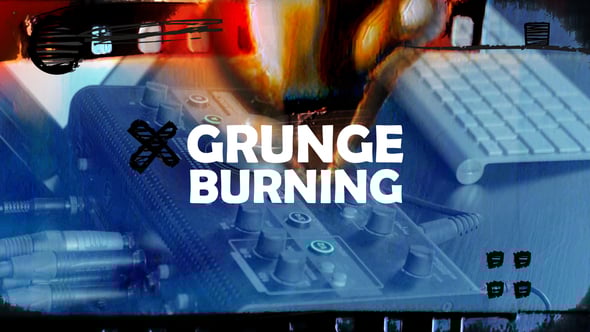Videohive Grunge Burning Transitions