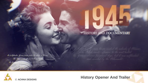 Videohive History Opener And Trailer