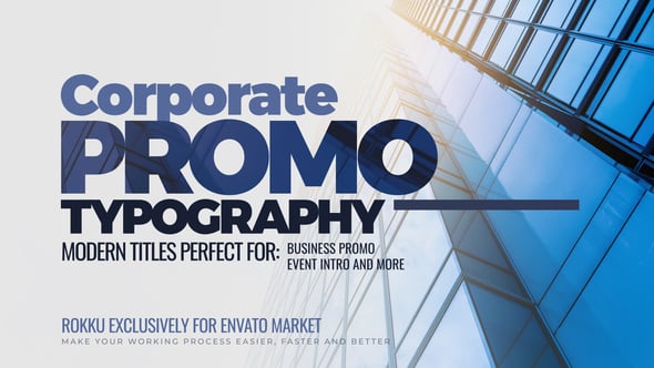Videohive Corporate Promo Typography