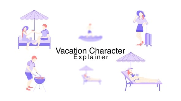 Videohive Vacation Character Explainer