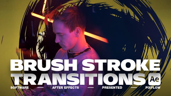 Videohive Brush Stroke Transitions V.3 For After Effects
