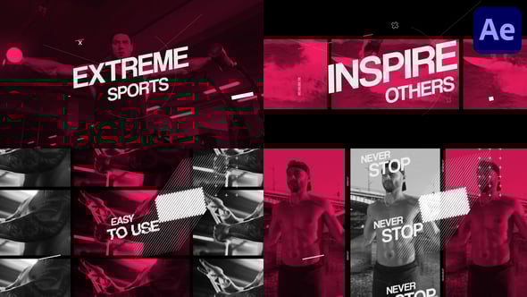 Videohive Extreme Sport Slides for After Effects