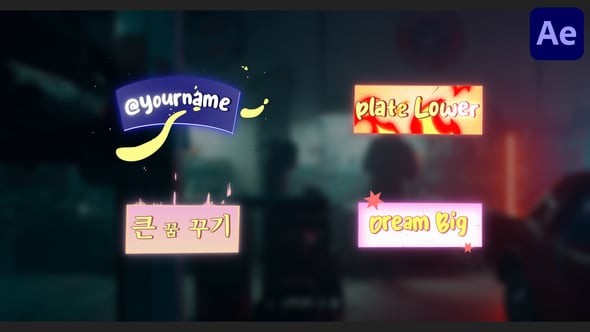 Videohive Neon Lower Thirds | After Effects