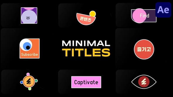 Videohive Minimal Titles | After Effects 58359912
