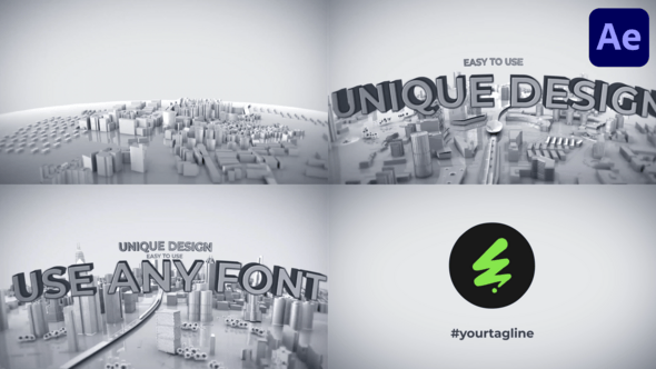 Videohive Zoom Out City Logo for After Effects