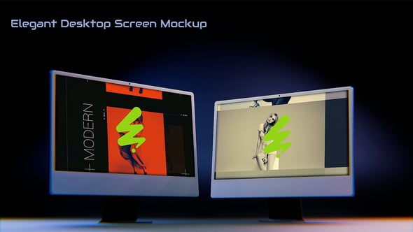 Videohive Elegant Desktop Screen Mockup