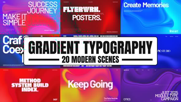 Videohive Gradient Typography 58240811