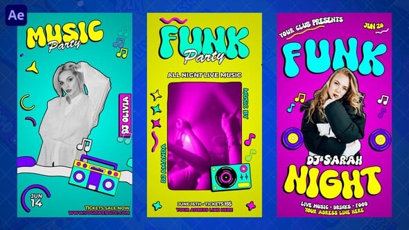Videohive Funk Party Reels