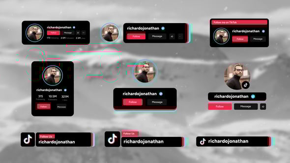 Videohive TikTok Follow Elements