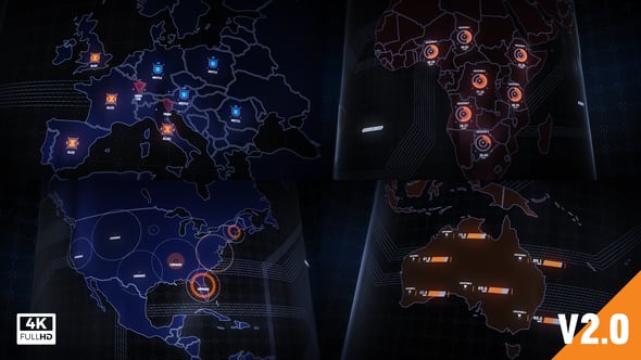 Videohive World Map Element 3D 19202652